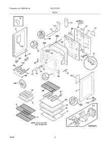 05 - Body parts for Frigidaire Range CGLEF379DSH from AppliancePartsPros.com