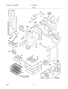 05 - Body parts for Frigidaire Range CGLEF379GBA from AppliancePartsPros.com