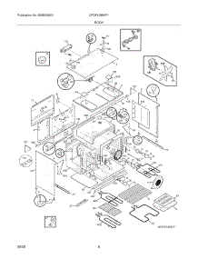 07 - Body parts for Frigidaire Range CPDF4085KF1 from AppliancePartsPros.com