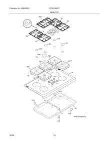 09 - Maintop parts for Frigidaire Range CPDF4085KF1 from AppliancePartsPros.com