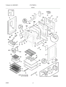 05 - Body parts for Frigidaire Range CPLEF398DCJ from AppliancePartsPros.com