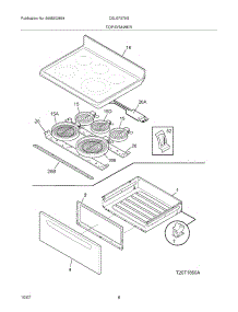 07 - Top / Drawer parts for Frigidaire Range CGLEF379GBA from AppliancePartsPros.com