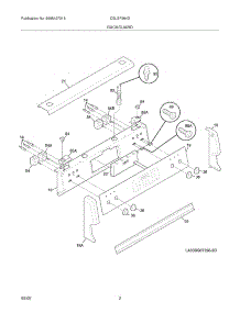 03 - Backguard parts for Frigidaire Range CGLEF384DS2 from AppliancePartsPros.com