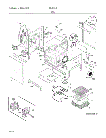 05 - Body parts for Frigidaire Range CGLEF384DS2 from AppliancePartsPros.com