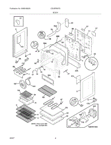 05 - Body parts for Frigidaire Range CGLEFM97DSJ from AppliancePartsPros.com