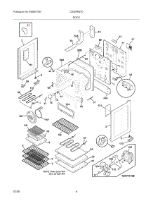 05 - Body parts for Frigidaire Range CGLEFM97DSK from AppliancePartsPros.com