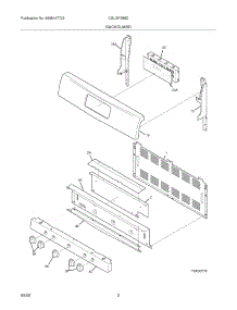 03 - Backguard parts for Frigidaire Range CGLGF388DQE from AppliancePartsPros.com