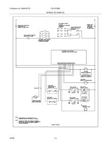 14 - Wiring Schematic parts for Frigidaire Range CGLGF388DBF from AppliancePartsPros.com