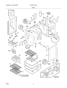 05 - Body parts for Frigidaire Range CGLEF379DCG from AppliancePartsPros.com