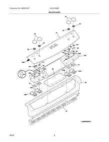 03 - Backguard parts for Frigidaire Range CGLES389FB5 from AppliancePartsPros.com