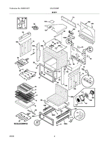 05 - Body parts for Frigidaire Range CGLES389FB5 from AppliancePartsPros.com