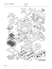 05 - Body parts for Frigidaire Range CGLES385ES2 from AppliancePartsPros.com