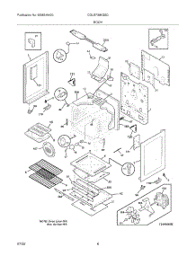 07 - Body parts for Frigidaire Range CGLGF386GSD from AppliancePartsPros.com