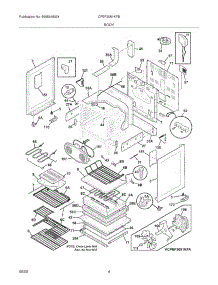 05 - Body parts for Frigidaire Range CPEF3081KFB from AppliancePartsPros.com