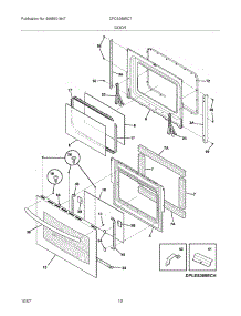 11 - Door parts for Frigidaire Range CPCS389EC7 from AppliancePartsPros.com
