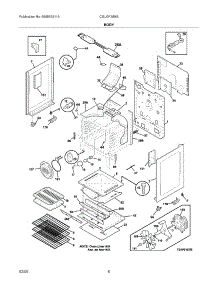 07 - Body parts for Frigidaire Range CGLGF389GBC from AppliancePartsPros.com