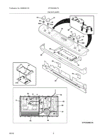 03 - Backguard parts for Frigidaire Range CPCS3085LFA from AppliancePartsPros.com