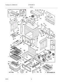 05 - Body parts for Frigidaire Range CPCS3085LFA from AppliancePartsPros.com