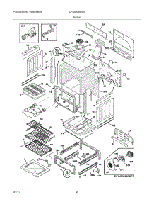 07 - Body parts for Frigidaire Range CPGS3085KF6 from AppliancePartsPros.com