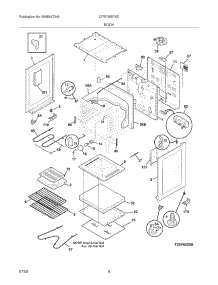 05 - Body parts for Frigidaire Range CFEF355FSE from AppliancePartsPros.com
