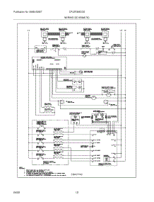 12 - Wiring Schematic parts for Frigidaire Range CPLEF398DCE from AppliancePartsPros.com