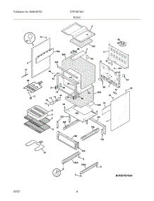 05 - Body parts for Frigidaire Range CFEF357GS1 from AppliancePartsPros.com