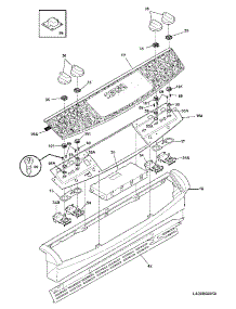 03 - Backguard parts for Frigidaire Range CPLES399EC6 from AppliancePartsPros.com