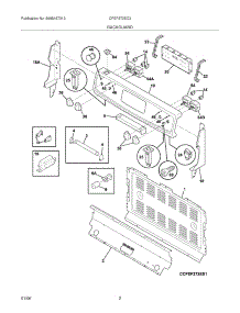 03 - Backguard parts for Frigidaire Range CFEF372EC3 from AppliancePartsPros.com