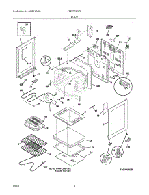 05 - Body parts for Frigidaire Range CFEF376GCB from AppliancePartsPros.com