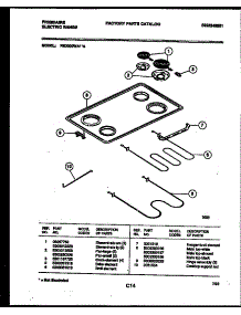 03 - Cooktop And Broiler Parts parts for Frigidaire Range FED300WABA from AppliancePartsPros.com