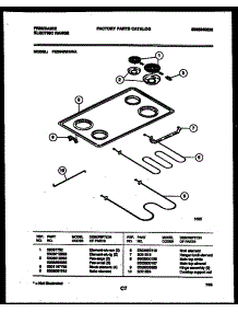 03 - Cooktop And Broiler Parts parts for Frigidaire Range FED340WAWA from AppliancePartsPros.com