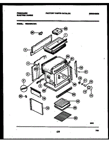 05 - Body Parts parts for Frigidaire Range FED340WAWA from AppliancePartsPros.com