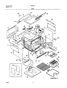 05 - Body parts for Frigidaire Range FED355ABD from AppliancePartsPros.com