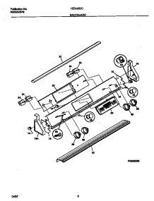 02 - Backguard parts for Frigidaire Range FED355CCSC from AppliancePartsPros.com