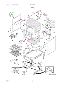 05 - Body parts for Frigidaire Range CFEF372EB6 from AppliancePartsPros.com