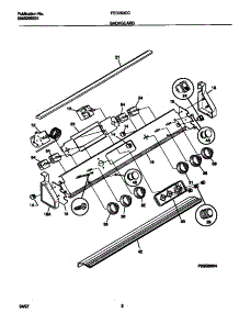 02 - Backguard parts for Frigidaire Range FED353CCWC from AppliancePartsPros.com