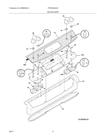 03 - Backguard parts for Frigidaire Range CFES3035LS2 from AppliancePartsPros.com