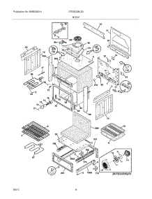 05 - Body parts for Frigidaire Range CFES3035LS2 from AppliancePartsPros.com