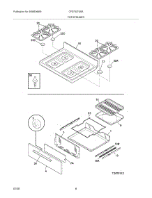 09 - Top / Drawer parts for Frigidaire Range CFGF337GSA from AppliancePartsPros.com