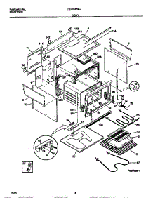 03 - Body parts for Frigidaire Range FED300WCW1 from AppliancePartsPros.com