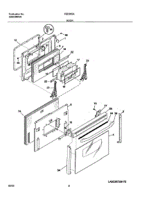 09 - Door parts for Frigidaire Range FED355ASF from AppliancePartsPros.com