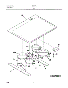 07 - Cooktop parts for Frigidaire Range FED367ASC from AppliancePartsPros.com