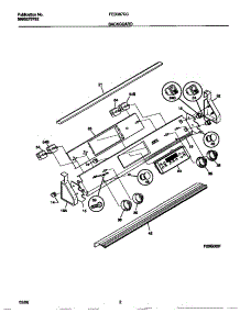 02 - Backguard parts for Frigidaire Range FED387CCSD from AppliancePartsPros.com