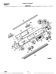 02 - Backguard parts for Frigidaire Range FED387CESA from AppliancePartsPros.com