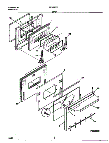 05 - Door parts for Frigidaire Range FED387CCSD from AppliancePartsPros.com