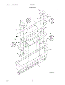 03 - Backguard parts for Frigidaire Range FED367DBB from AppliancePartsPros.com