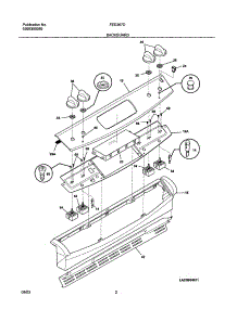 03 - Backguard parts for Frigidaire Range FED367DBA from AppliancePartsPros.com