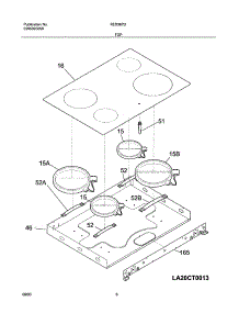 07 - Maintop parts for Frigidaire Range FED367DBA from AppliancePartsPros.com