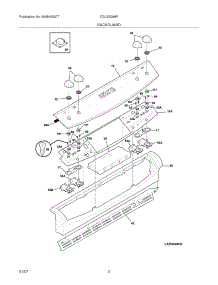 03 - Backguard parts for Frigidaire Range CGLES389FB2 from AppliancePartsPros.com