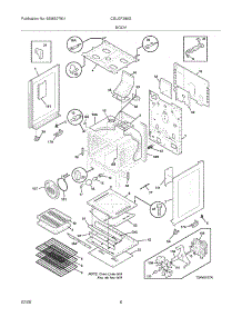 07 - Body parts for Frigidaire Range CGLGF389GSA from AppliancePartsPros.com